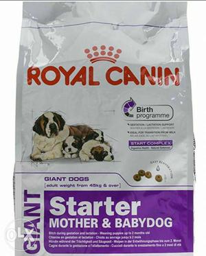 Royal canin 15kg giant starter available for less