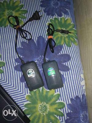 Two Black Electronic Devices