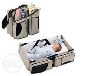 3 in 1 Multifunctional travel baby bed bag baby