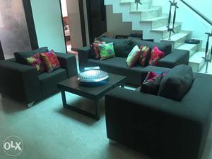 3+1+1 contemporary sofa set in perfect condition