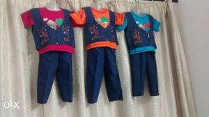 3set dresses for kids wholesale prices 3 pieces