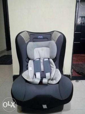 A 2 year old baby car seat is available for sale.