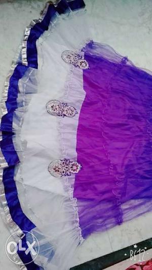 A umbrella cut purple langa * can be wear In