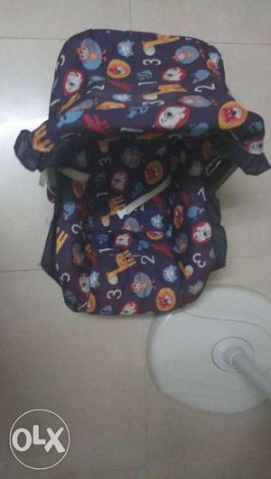 Baby's Black And Multicolored Carrier