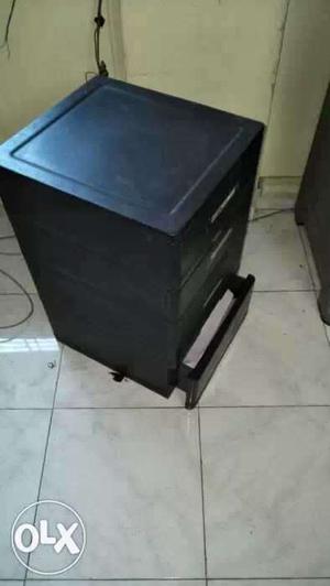 Black 4-drawer Cabinet with coburd