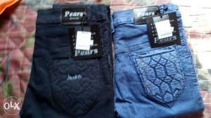 Black And Blue Pears Pants