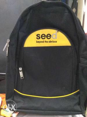 Black And Yellow Seed Backpack