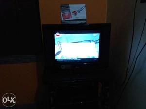 Black Flat Screen TV; LG company