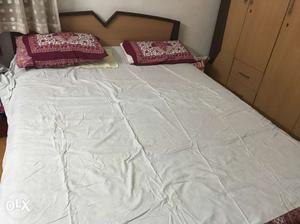 Double Bed with Mattress available (No Storage).