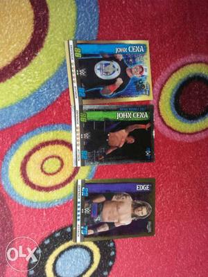 Edge gold card,john Cena silver and normal. card