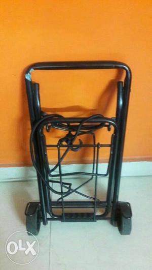 Folding trolley for luggage without wheels...