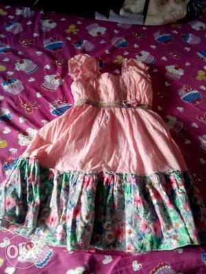 Frock for 6 to 7 years child. wore only twice. Fixed price.