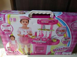 Girl's Kitchen Toy Set Box