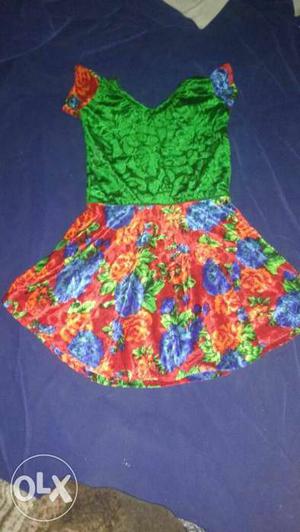 Good material Velvet kids frock whole sale and