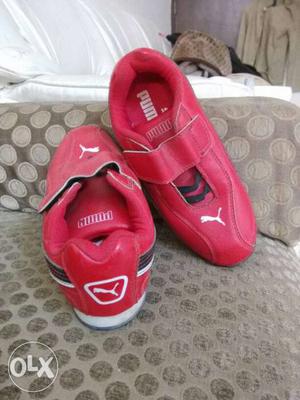 Kid(children) Shoes-Red Puma Size UK13