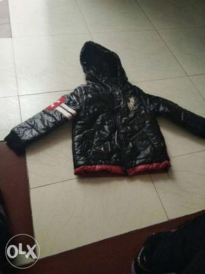 Kids Black And Red Bubble Jacket 2 to 5 years ago boy