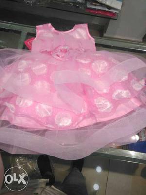 Light and Beautiful pink frock for baby