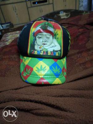 Multicolored Fitted Cap