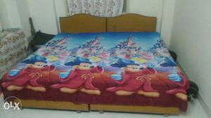 Multicolored Mickey Mouse Printed Bed Comforert