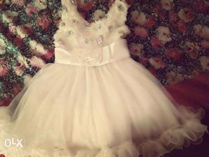 New fairy white frock for 2years baby