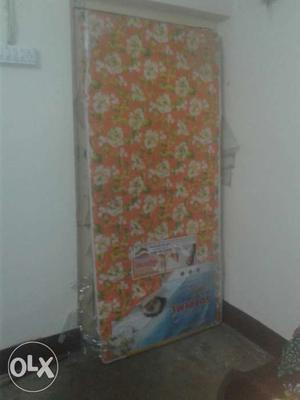 Orange And White Floral Mattress no rate fixed
