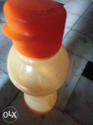 Orange Plastic Reusable Bottle