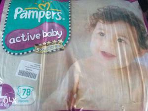 Pampers Active Baby Large Size Diapers with