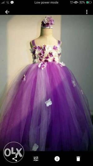 Party gown.. fits to age 8 - 12yrs.. worn once... non