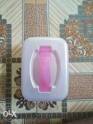 Pink Plastic Lunchbox