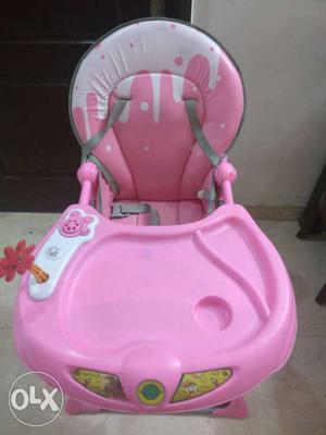 Pink baby chair