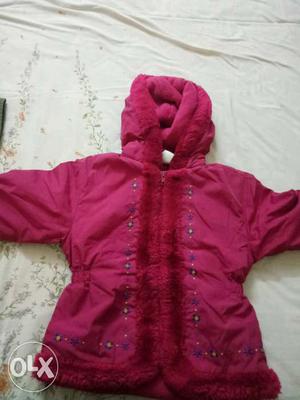 Pink jacket for girl age 2 to 5 yrs