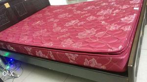 Quilted Red Floral Mattress