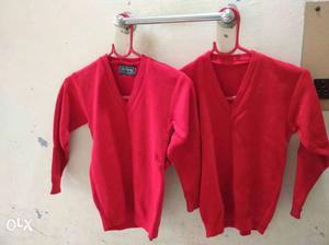RED colour school uniform sweater for kid