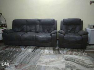 Recliner sofa 2 three seater and 2 single seater