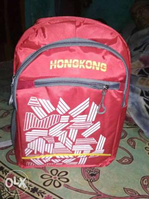Red And Black Hongkong Backpack