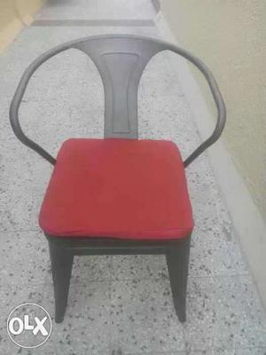 Red And Black Metal Chair