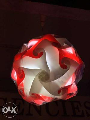 Red And White Pendant Lamp