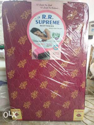 Red And Yellow R.R. Supreme Floral Bed Mattress
