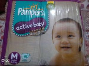 Seal pack product available MRP  pampers, m