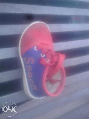 Toddler's Red And Blue Speed High-top Shoe