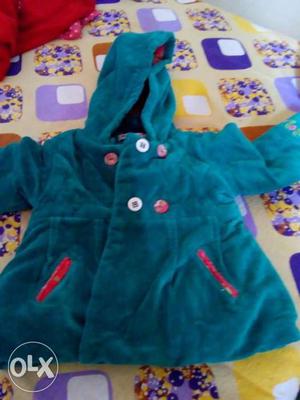 Toddler's Teal Coat