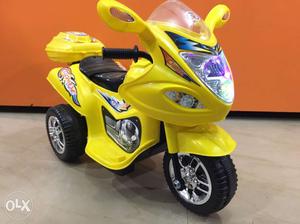 Toddler's Yellow Sportbike Ride-on Toy