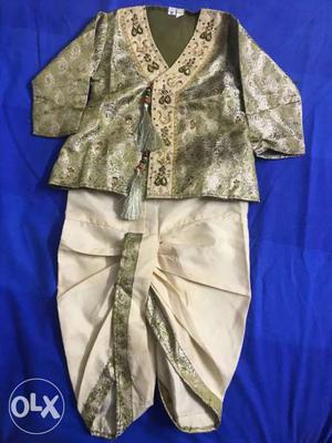 Toddler's shervani Traditional Suit (age upto 1.5 years)