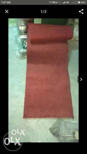 Unused red carpet Patti size 22"x 104"