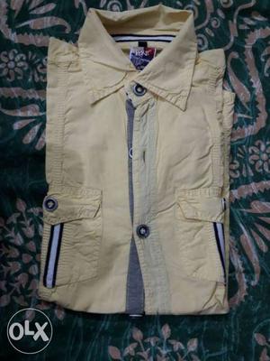 Unused yellow colour branded shirt (SMALL size)