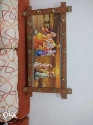 Wall hand painted frame good condition