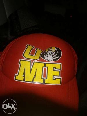 Yellow And Red John Cena U See Me Cap