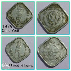 1) 5 paisa commemorative n common coin fir sale