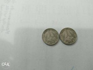 1/2 rupee coins