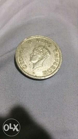 Antique one rupee coin india  price will be negoshiable